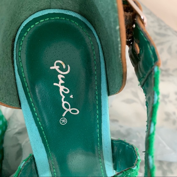 🍀 🌸 Qupid Polka Dot Strappy Wedge Sandal - Picture 12 of 14